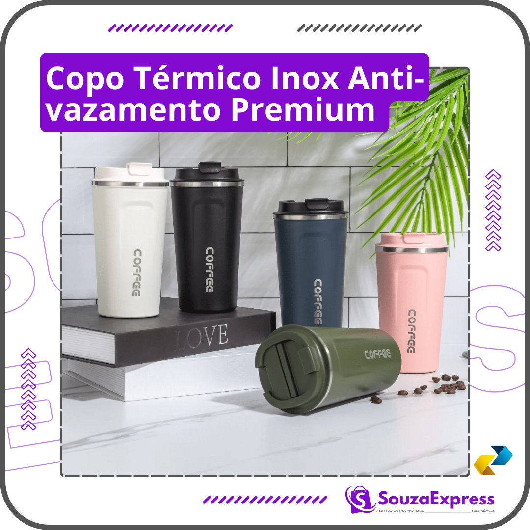 Garrafa Térmica de 800ml - Aço Inoxidável