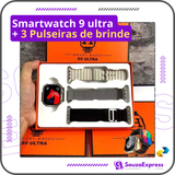 SmartWatch 9 ultra + 3 pulseiras de brinde
