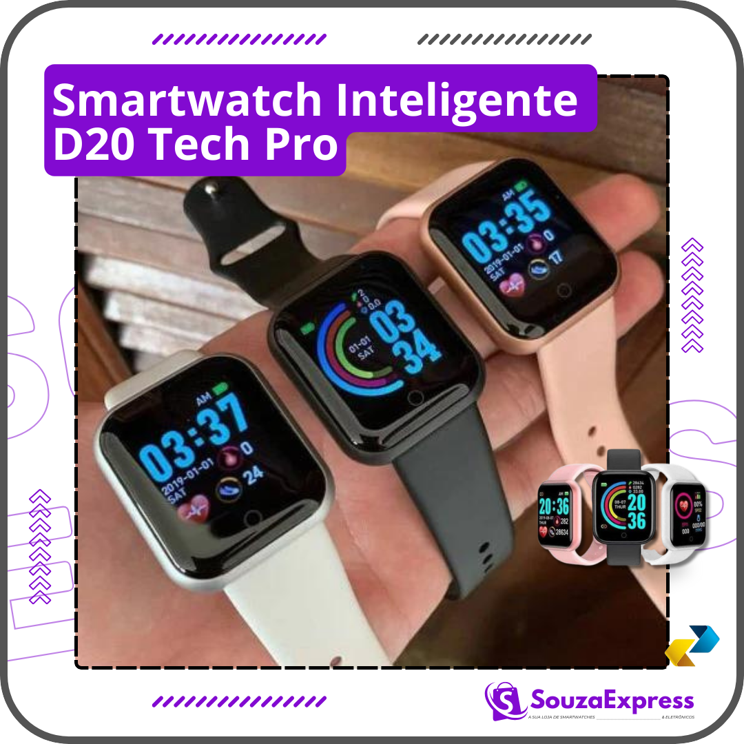 Smartwatch Inteligente - D20 Tech Pro