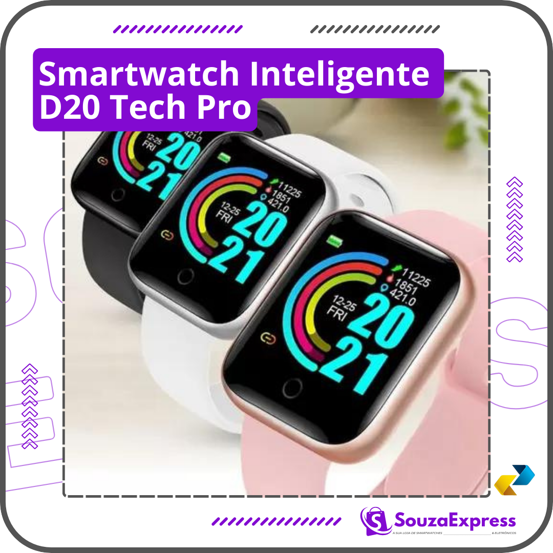 (Compre 1 leve 2 ) - Smartwatch Inteligente - D20 Tech Pro