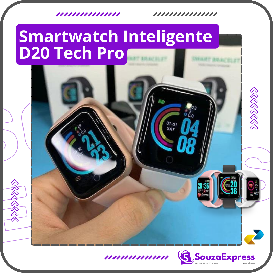 Smartwatch Inteligente - D20 Tech Pro