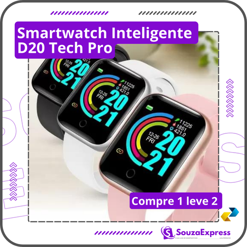 (Compre 1 leve 2 ) - Smartwatch Inteligente - D20 Tech Pro