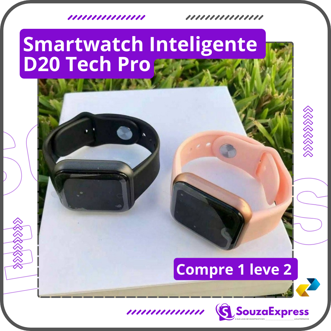 (Compre 1 leve 2 ) - Smartwatch Inteligente - D20 Tech Pro