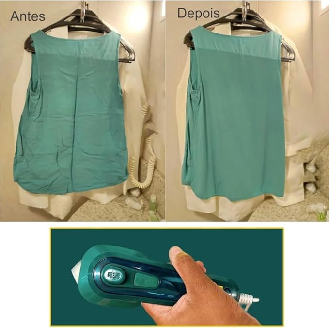 Mini ferro de passar roupas Portátil (Bivolt) a Vapor - Premium