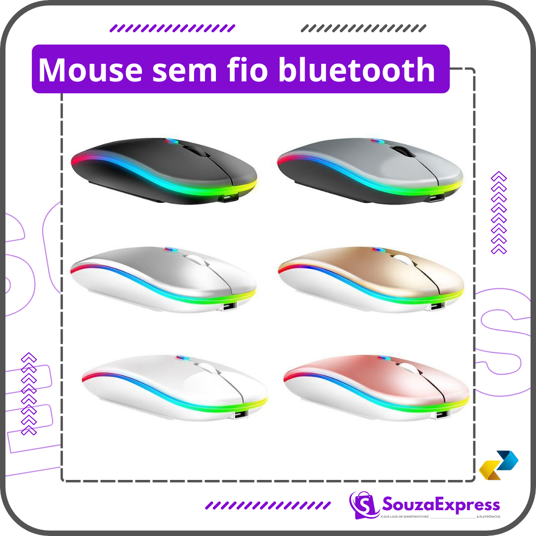 Mouse sem fio Bluetooth