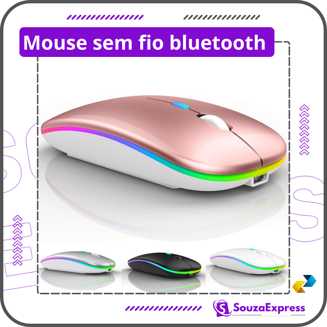 Mouse sem fio Bluetooth